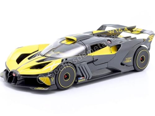 Maisto Bugatti Bolide: Modellauto im Maßstab 1:24, Türen beweglich, blau (532911B) von Maisto