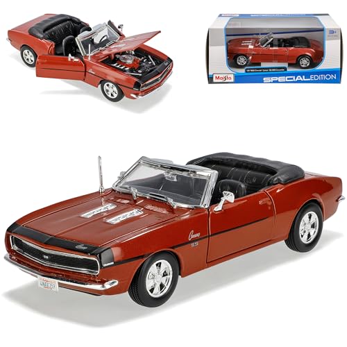 Maisto Chevrolet Camaro SS396 Cabrio Braun 1. Generation 1966-1970 1/24 Modell Auto Maisto Chevrolet Camaro SS396 Cabrio Braun 1. Generation 1966-1970 1/24 Modell Auto von koenig-tom