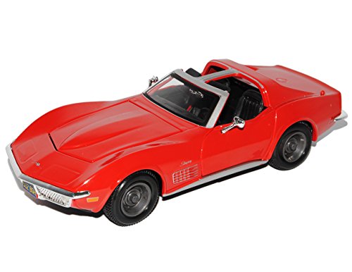 Maisto Chevrolet Corvette C3 Stingray Coupe Rot 1967-1982 1/24 Modell Auto mit individiuellem Wunschkennzeichen von Maisto