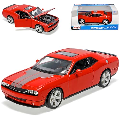 Maisto Dodge Challenger Rot Coupe Srt8 SRT 8 1/24 Modellauto Modell Auto von Maisto