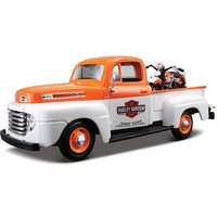 Maisto Ford Pick Up F1 ´48 und Modellmotorrad FL Panhead Harley Davidson 1:24 Modellauto Maisto Ford Pick Up F1 ´48 und Modellmotorrad FL Panhead Harley Davidson 1:24 Modellauto von Maisto