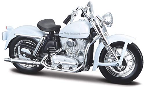 Maisto Harley Davidson Modell, 1952 K Model weiß (37), Motorrad Modell 1:18 von Maisto