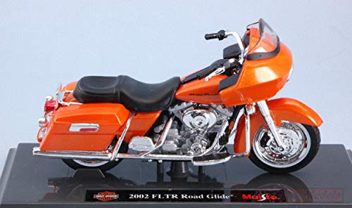 Maisto Scale Modell KOMPATIBEL MIT Harley Davidson FLTR Road Glide 2002 METALLIC ORANGE 1:18 MI18865 von Maisto