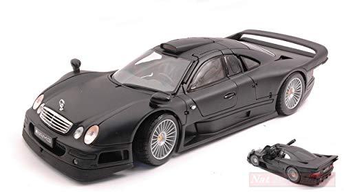Maisto Scale Modell KOMPATIBEL MIT Mercedes CLK GTR Street Version MATT Black 1:18 MI31849 von Maisto