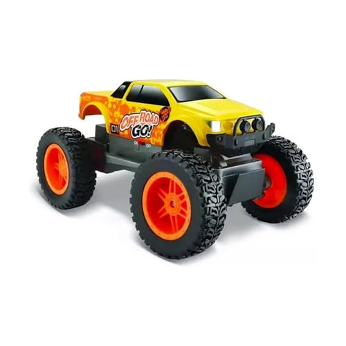 Maisto Tech R/C Off Road Go: Ferngesteuertes Offroad-Fahrzeug, mit 2,4 GHz Frequenz, Allradantrieb und Pistolengriff-Fernsteuerung, ab 5 Jahren, 21 cm, gelb (582759) von Maisto