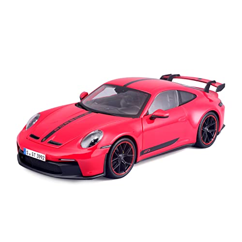 Maisto 536458R Porsche 911 GT3 2023 Modellauto im Maßstab 1:18, rot von Maisto