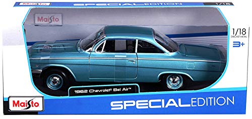 Maßstab: 1: 18. 1962 Chevrolet Bel Air, farblich sortiert von Maisto