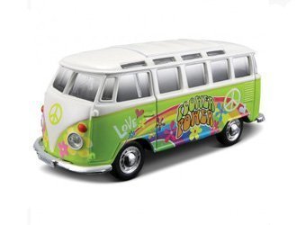 VW T1 Flower Power Bus Druckguss Modell Auto VW T1 Flower Power Bus Druckguss Modell Auto von Maisto