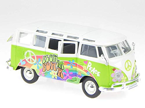T1 Samba Bus grün Dekor Hippie Modellauto 532301 Maisto 1:24 von Maisto