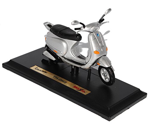 Maisto Vespa ET4 (2003) Silber, Motorrad Roller Modell 1:18 von Guoml