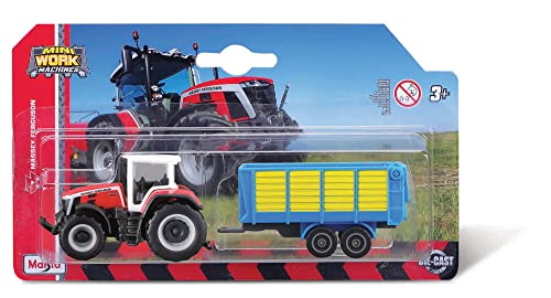 Maistro Massey FERGUSSON 3" 8S.265 Tractor with BALER Trailer von Bburago