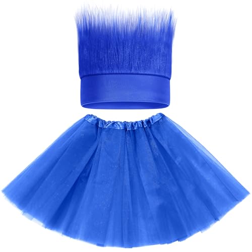 Maiteenly 2-teiliges Cosplay-Kostüm-Set für Damen und Herren, Urlaubs-Cosplay-Kostüm, inklusive Rock und haarigem Stirnband für Party Maiteenly 2-teiliges Cosplay-Kostüm-Set für Damen und Herren, Urlaubs-Cosplay-Kostüm, inklusive Rock und haarigem Stirnband für Party von Maiteenly