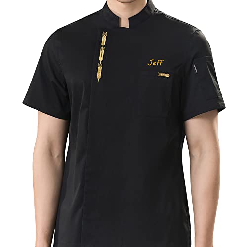 Individuell bestickte Chefkoch Uniformen von personalisierten Kurzarm Koch Mantel Hotel Küche Restaurant Chef Jacke Individuell bestickte Chefkoch Uniformen von personalisierten Kurzarm Koch Mantel Hotel Küche Restaurant Chef Jacke von Maiukuoye