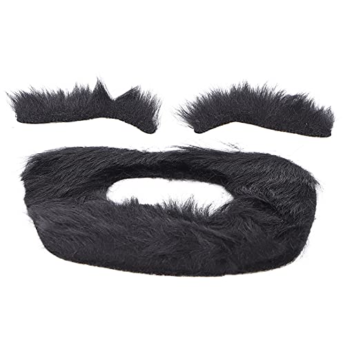 Majatou Selbstklebstoff Gefälschter Schnurrbart und Augenbrauen Setzen Sie Ausgefallene Kostüm Gefälschter Bart Selbstklebstoff Bart Bart Eyebrow Sticker Party Supplies Accessoire Majatou Selbstklebstoff Gefälschter Schnurrbart und Augenbrauen Setzen Sie Ausgefallene Kostüm Gefälschter Bart Selbstklebstoff Bart Bart Eyebrow Sticker Party Supplies Accessoire von Majatou