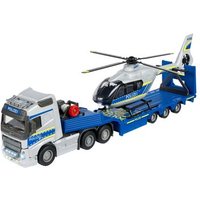 MAJORETTE 213716000 Volvo Truck + Airbus Police Helicopter von Majorette