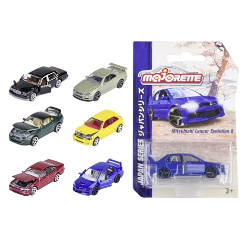 Majorette - Modellauto Japan Series Premium (1 Auto aus Metall, 7,5 cm) - zufällige Auswahl aus 6 Spielzeug-Autos japanischer Automarken, ab 3 Jahre, mit Freilauf und Federung Majorette - Modellauto Japan Series Premium (1 Auto aus Metall, 7,5 cm) - zufällige Auswahl aus 6 Spielzeug-Autos japanischer Automarken, ab 3 Jahre, mit Freilauf und Federung von Majorette