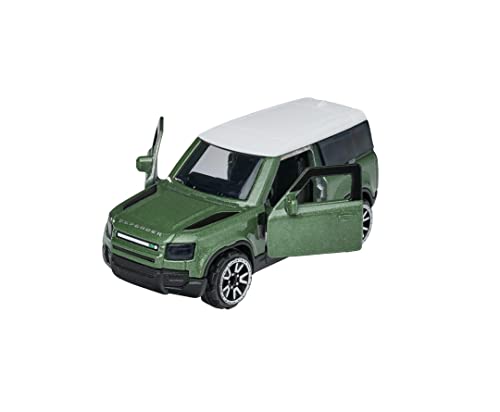 Majorette Premium Land Rover Defender 90, Spielzeugauto, Freilauf, zu öffnende Teile, Federung, Sammelkarte, 1:64, 7,5 cm, grün, für Kinder ab 3 Jahren Majorette Premium Land Rover Defender 90, Spielzeugauto, Freilauf, zu öffnende Teile, Federung, Sammelkarte, 1:64, 7,5 cm, grün, für Kinder ab 3 Jahren von Majorette