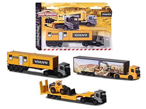 Majorette 212057288SDN - Volvo Containerwagen/Transportfahrzeuge - Volvo Containerwagen/Transportfahrzeuge mit Freilauf und Bewegungsteile, 20 cm, Ab 3 Jahren, Erhältlich in DREI verschiedenen Majorette 212057288SDN - Volvo Containerwagen/Transportfahrzeuge - Volvo Containerwagen/Transportfahrzeuge mit Freilauf und Bewegungsteile, 20 cm, Ab 3 Jahren, Erhältlich in DREI verschiedenen von Majorette