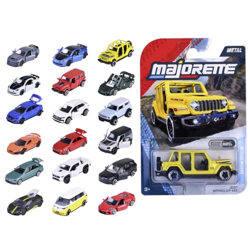 Majorette Auto Showroom Premium (1 Modellauto) - Spielzeugauto aus Metall mit Freilauf, Federung & zu öffnenden Teilen, zufällige Auswahl aus verschiedenen Autos für Kinder ab 3 Jahre, 7,5 cm von Majorette