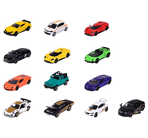 Majorette - Limited Edition 9 Geschenk-Set – 13 kleine Modellautos inkl. 4, Kinder ab 3 Jahren, Spielzeugautos mit Freilauf und Federung von Majorette