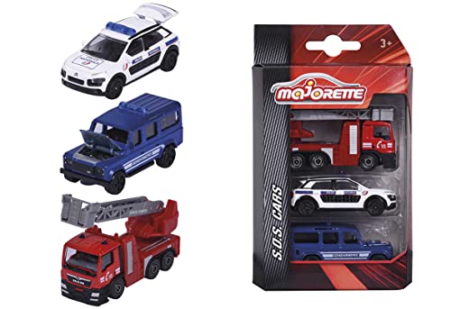 Majorette - SOS 3-teiliges Set – Set mit 3 Fahrzeugen – Miniaturautos aus Metall – Maßstab 1:64 – 212057262002 Majorette - SOS 3-teiliges Set – Set mit 3 Fahrzeugen – Miniaturautos aus Metall – Maßstab 1:64 – 212057262002 von Majorette