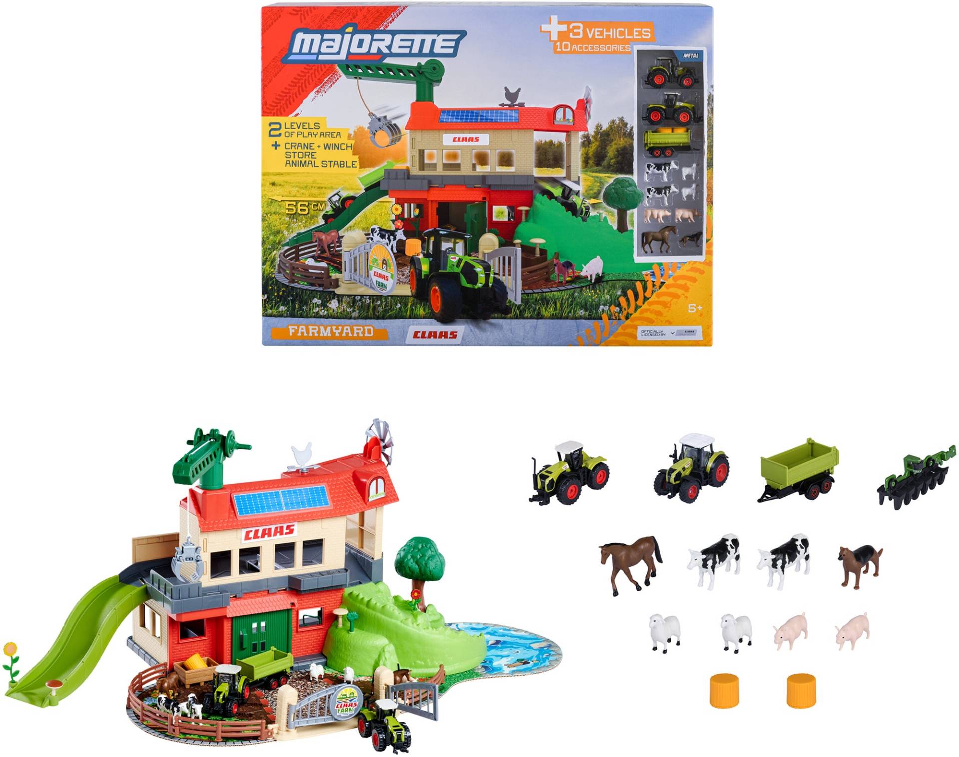 Majorette CLAAS Bauernhof mit 3 Fahrzeugen Majorette CLAAS Bauernhof mit 3 Fahrzeugen von Majorette