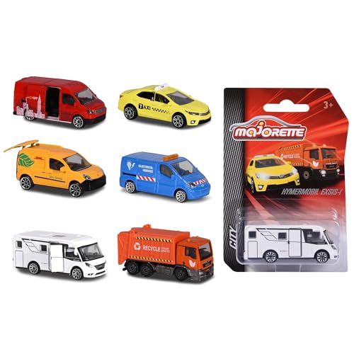 Majorette – City Cars – 1 von 6 verschiedenen Modellautos, mit Freilauf und Federung, für Kinder ab 3 Jahren, 7,5 cm groß von Majorette