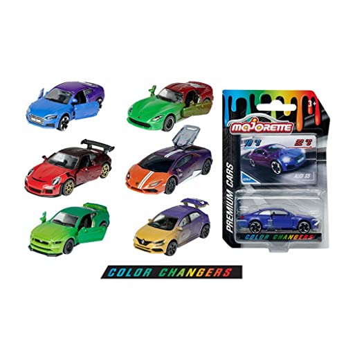 Majorette Farbwechsler, Fahrzeuge aus Druckguss, Spielzeugautos, 1 Einheit, zufälliges Modell von Majorette