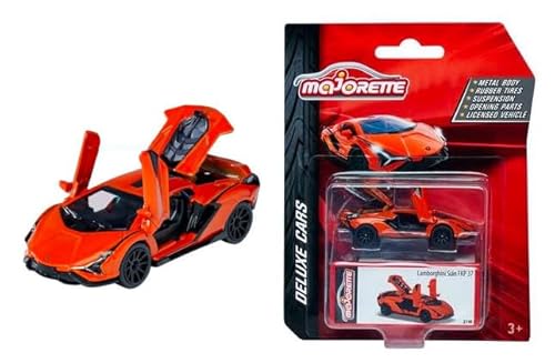 Majorette Deluxe Cars - Lamborghini Sián FKP 37 Orange (exklusive Edition) - Auto - Modellauto - Kinder - Männer, Jungen, Erwachsene (unisex) von Majorette