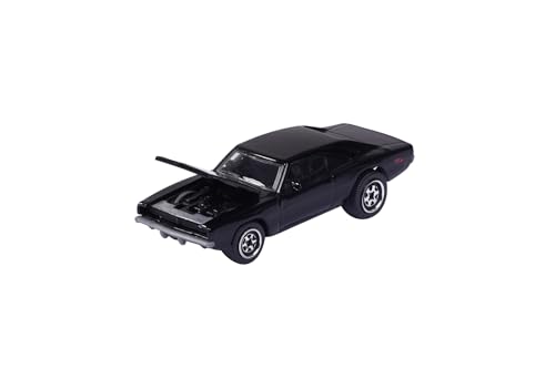 Majorette - Dodge Charger R/T Vintage Auto – Spielzeugauto, Maßstab 1:64 (7,5 cm), mit Sammelkarte, Modellauto für Kinder ab 3 Jahren, Durchsichtig von Majorette
