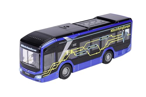 Majorette - MAN Lion's City 10 E Bus (22,5 cm) - Linienbus für Kinder ab 3 Jahre, Spielzeugauto mit Metall-Karosserie, Gummireifen, Licht & Sound, inkl. Batterien Majorette - MAN Lion's City 10 E Bus (22,5 cm) - Linienbus für Kinder ab 3 Jahre, Spielzeugauto mit Metall-Karosserie, Gummireifen, Licht & Sound, inkl. Batterien von Majorette