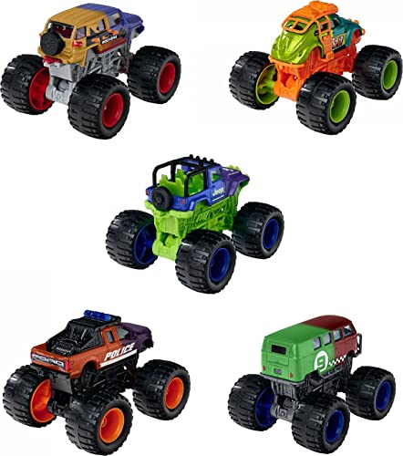 Majorette – Monster Rockerz Color Changers, 3 verschiedenen Modelle, Lieferung 1 Truck mit magischer Farbwechsel-Lackierung, Gummireifen, für Kinder ab 3 Jahren von Majorette