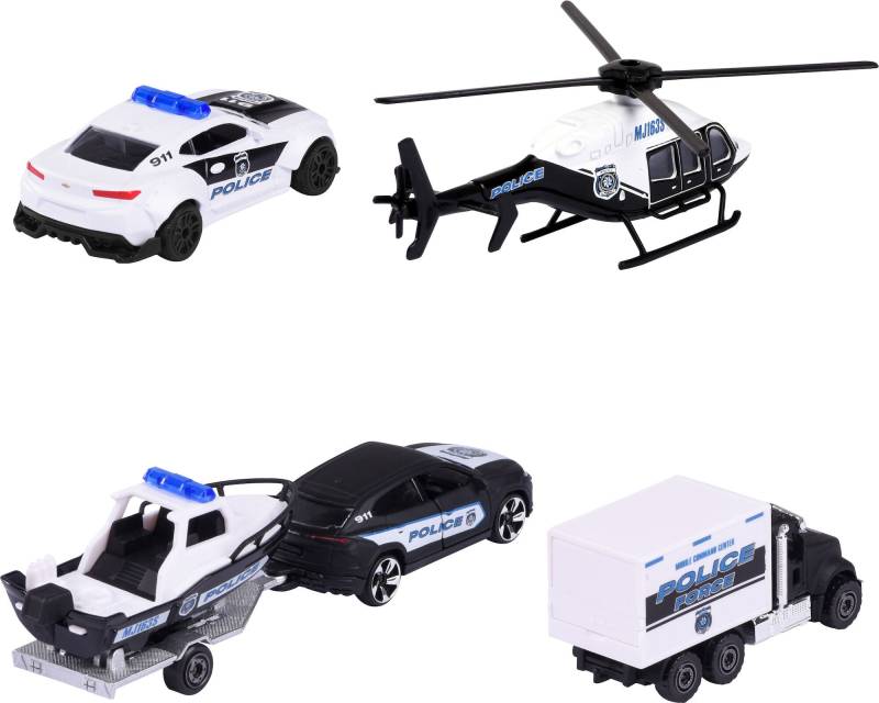Majorette Polizeifahrzeuge 4er-Pack Geschenkpackung von Majorette
