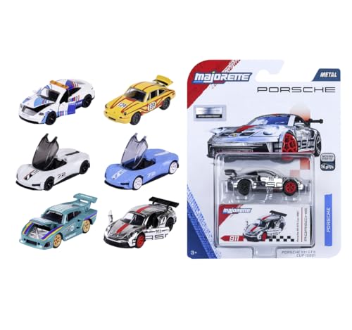 Majorette Porsche Deluxe Cars, Zufällige Auswahl aus 1 von 6 verschiedenen Spielzeugautos Majorette Porsche Deluxe Cars, Zufällige Auswahl aus 1 von 6 verschiedenen Spielzeugautos von Majorette