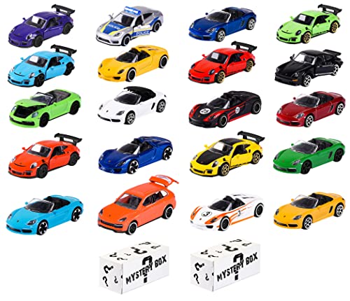 Majorette - Porsche Discovery-Set 20+2 – 22 hochwertige Modellautos mit Metallkarosserie, Federung und Freilauf, inkl. Mystery Fahrzeuge, für Sammler und Kinder ab 3 Jahren von Majorette