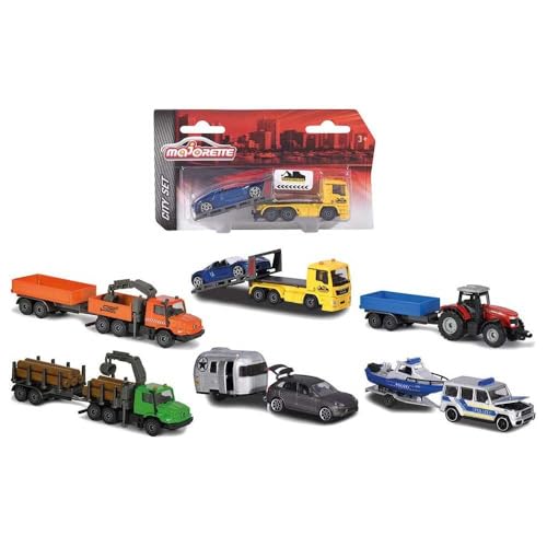 Majorette 212053154 Trailer Assortment, Spielzeugauto mit Anhänger,versch. Modelle, Lieferung: 1 Stück, zufällige Auswahl, 13 cm Majorette 212053154 Trailer Assortment, Spielzeugauto mit Anhänger,versch. Modelle, Lieferung: 1 Stück, zufällige Auswahl, 13 cm von Majorette