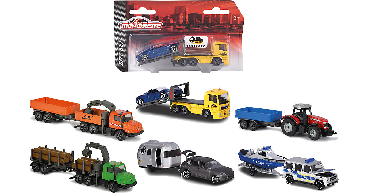 Trailer Assortment, 6-sort. bunt Trailer Assortment, 6-sort. bunt von Majorette