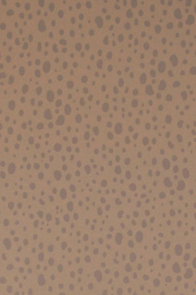 Majvillan Tapete Kinderzimmer, Animal Dots, Soft Brown, Kindertapete von Majvillan