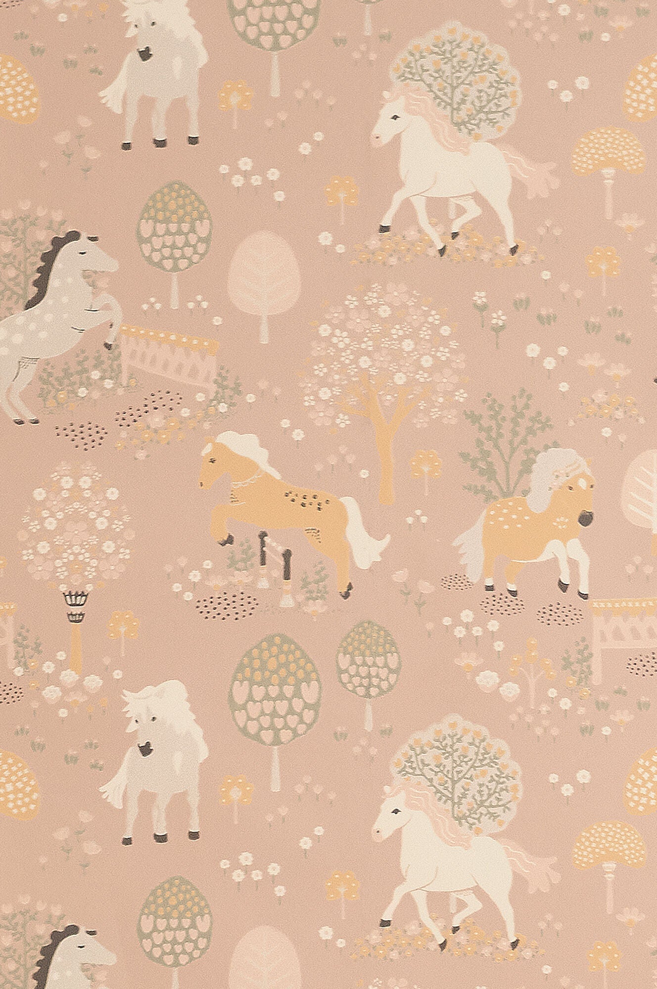 Majvillan Tapete Kinderzimmer, My Sweet Pony, Dreamy Pink, Kindertapete Majvillan Tapete Kinderzimmer, My Sweet Pony, Dreamy Pink, Kindertapete von Majvillan