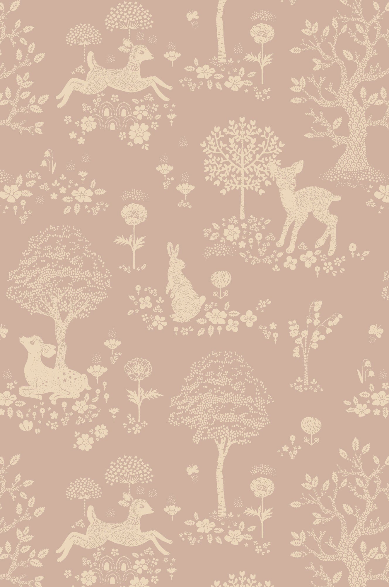 Majvillan Tapete Kinderzimmer, Summer Fields, Dreamy Lilac, Kindertapete Majvillan Tapete Kinderzimmer, Summer Fields, Dreamy Lilac, Kindertapete von Majvillan