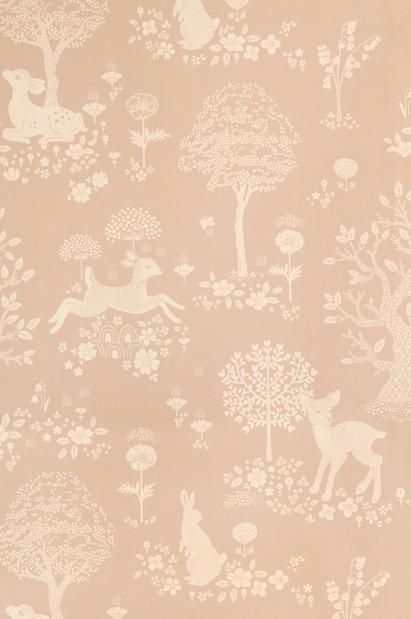 Majvillan Tapete Kinderzimmer, Summer Fields, Powder Pink, Kindertapete Majvillan Tapete Kinderzimmer, Summer Fields, Powder Pink, Kindertapete von Majvillan