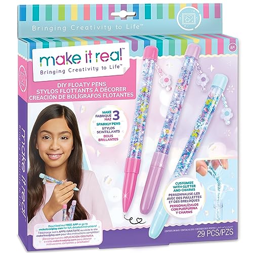 Make It Real 2901326 Bastelset DIY Glitzerstifte, befüllbare Stifte selber Machen für Kinder ab 8 Jahren, Kreativset, Bastelset Make It Real 2901326 Bastelset DIY Glitzerstifte, befüllbare Stifte selber Machen für Kinder ab 8 Jahren, Kreativset, Bastelset von Make It Real