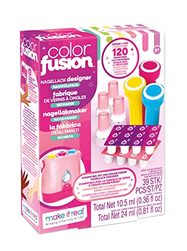 Make It Real 2902563 Color Fusion Nagellack Designer Nachfüllpack, Ersatz, Zubehör, Kindernagellack auf Wasserbasis, Multi von Make It Real