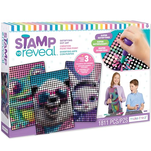 Make It Real Stamp to Reveal Punktset für Zahlen DJ, Frosch und Panda, Kreatives Spielzeug Make It Real Stamp to Reveal Punktset für Zahlen DJ, Frosch und Panda, Kreatives Spielzeug von Make It Real