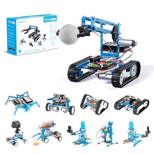 Makeblock mBot Ultimate Roboter Bauen 10 in 1, 160+ Mechanische Bauteile Module für Programmierung Entwicklung, Programmierbarer Roboter Kompatibel mit Programmierung Scratch Arduino, MINT Spielzeug Makeblock mBot Ultimate Roboter Bauen 10 in 1, 160+ Mechanische Bauteile Module für Programmierung Entwicklung, Programmierbarer Roboter Kompatibel mit Programmierung Scratch Arduino, MINT Spielzeug von Makeblock