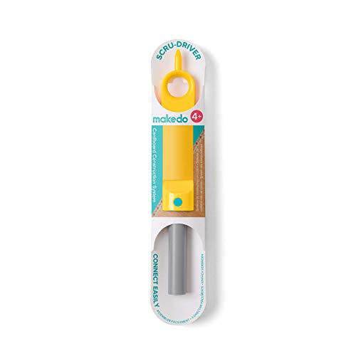 Makedo SCRU-Driver - Kartonbaukasten Erweiterungspaket - zur Verwendung von Pappbauschrauben - Erweiterungswerkzeug für jeden Karton-Fortbausatz für Kinder, ab 4 Jahren Makedo SCRU-Driver - Kartonbaukasten Erweiterungspaket - zur Verwendung von Pappbauschrauben - Erweiterungswerkzeug für jeden Karton-Fortbausatz für Kinder, ab 4 Jahren von Makedo