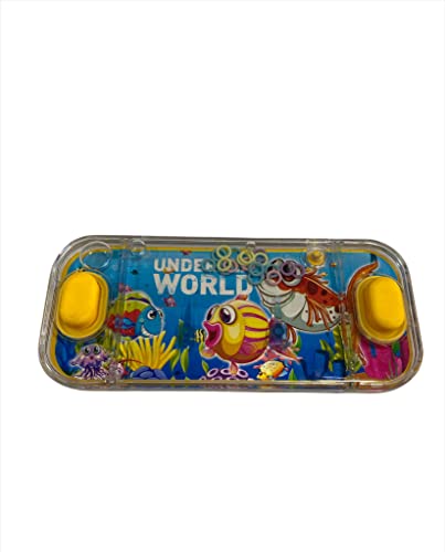 Makio Mini Wasserspiele Ringe Wasserspiele für Mädchen und Jungen Reise Geschicklichkeitsspiel Aguaplay Water Geme Aqua Play (Fisch) von Makio