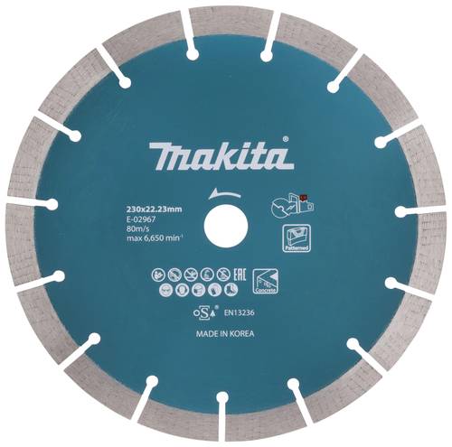 Makita E-02967 Diamanttrennscheibe Durchmesser 230mm Bohrungs-Ø 22.23mm 1St. von Makita