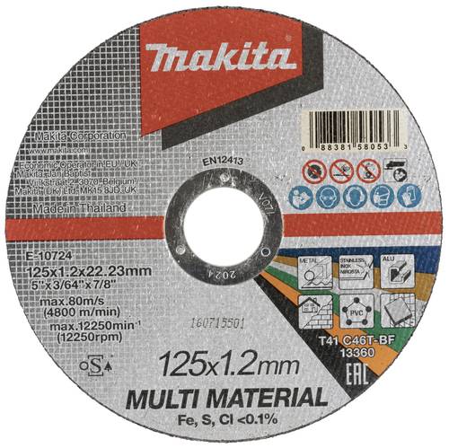Makita E-10724-10 Trennscheiben-Set 125mm 10St. von Makita