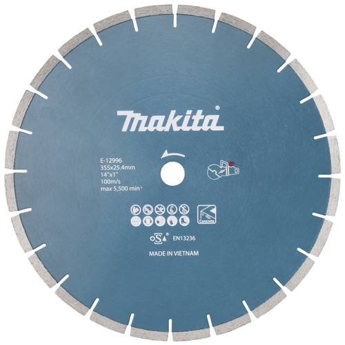 Makita E-12996 Diamanttrennscheibe Durchmesser 355mm Bohrungs-Ø 25.4mm 1St. von Makita